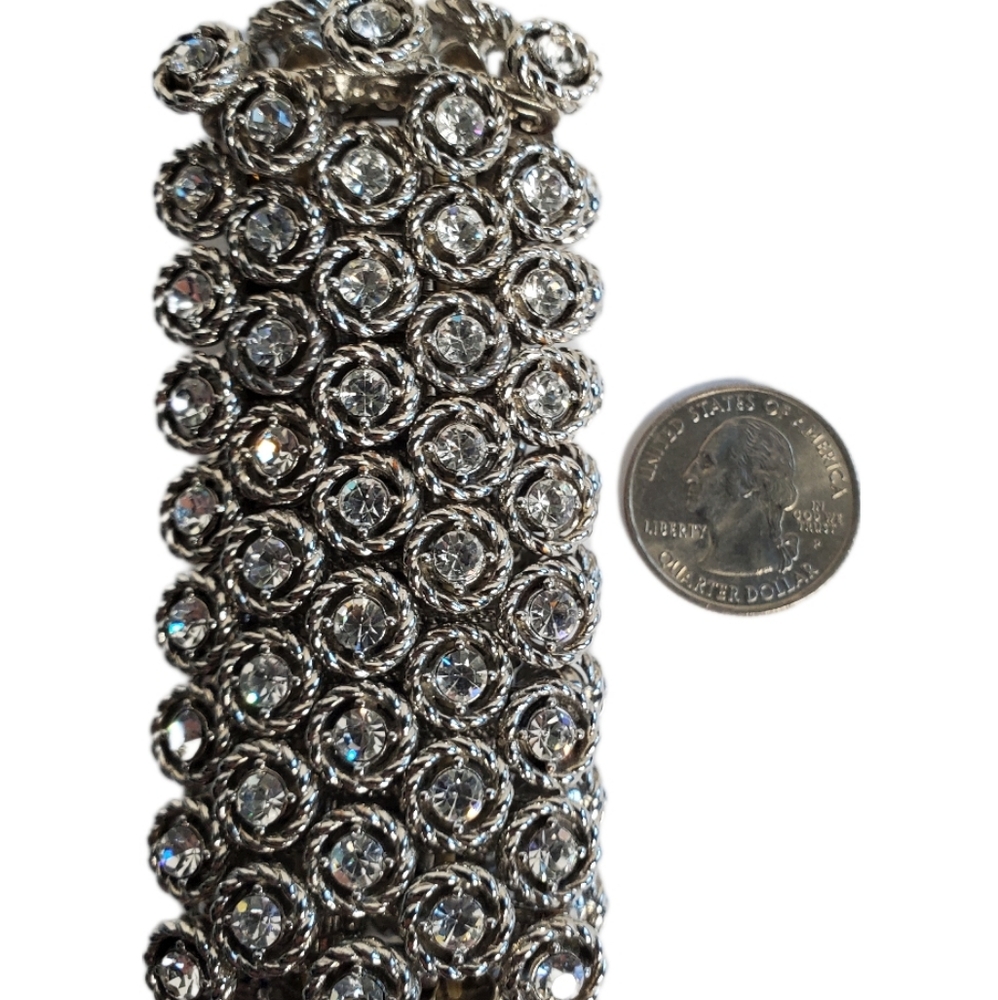 Crystal Stretch Flex Elastic Statement Bracelet - image 5